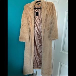 Jluxlabel beige oana soft long coat